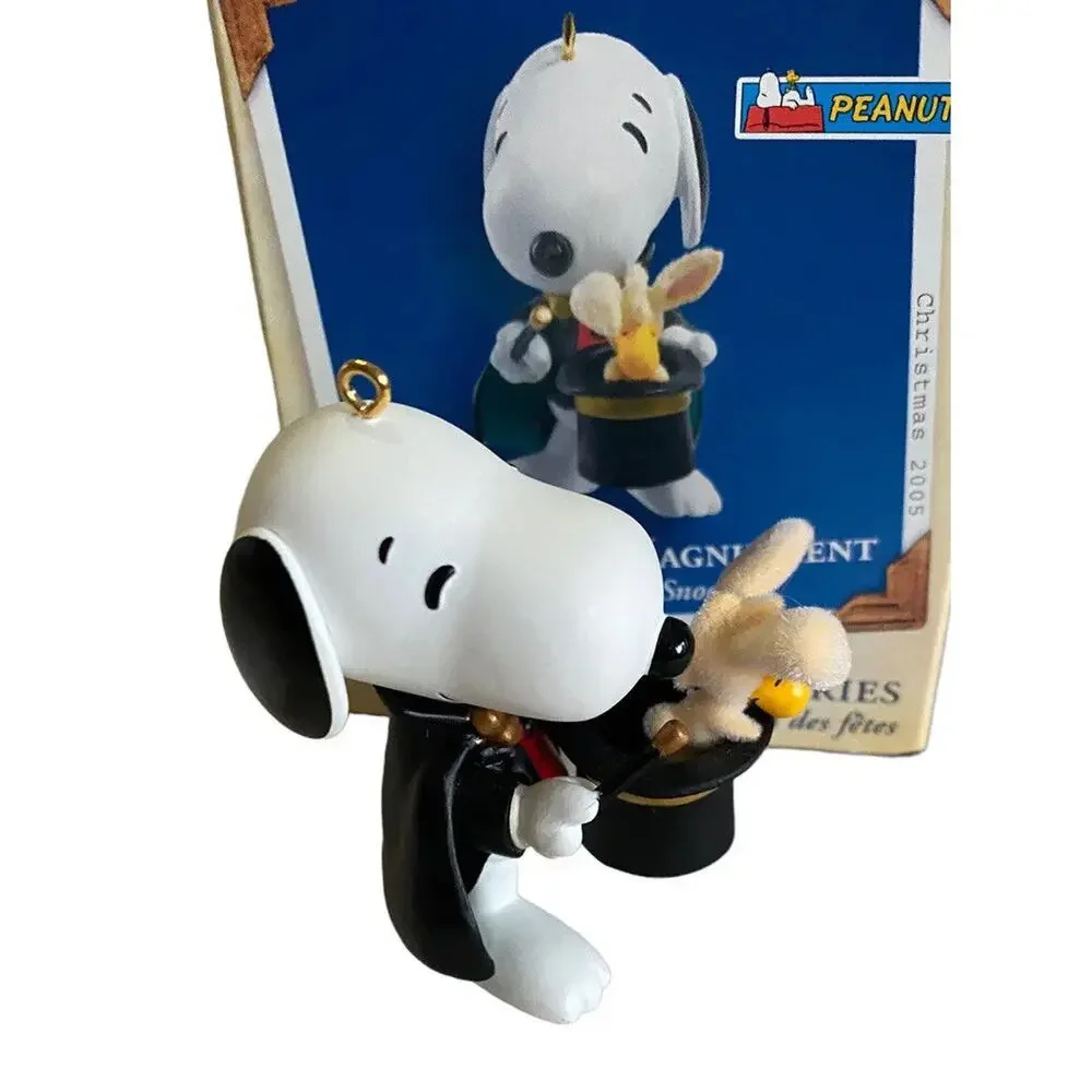 Hallmark Snoopy Magnificent Ornament Peanuts Magician Woodstock 2008 Christmas